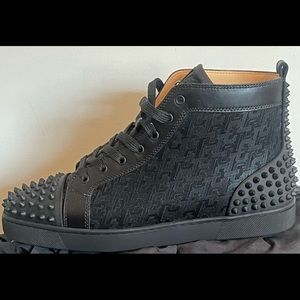 Christian Louboutin Spiked High-Top Sneakers